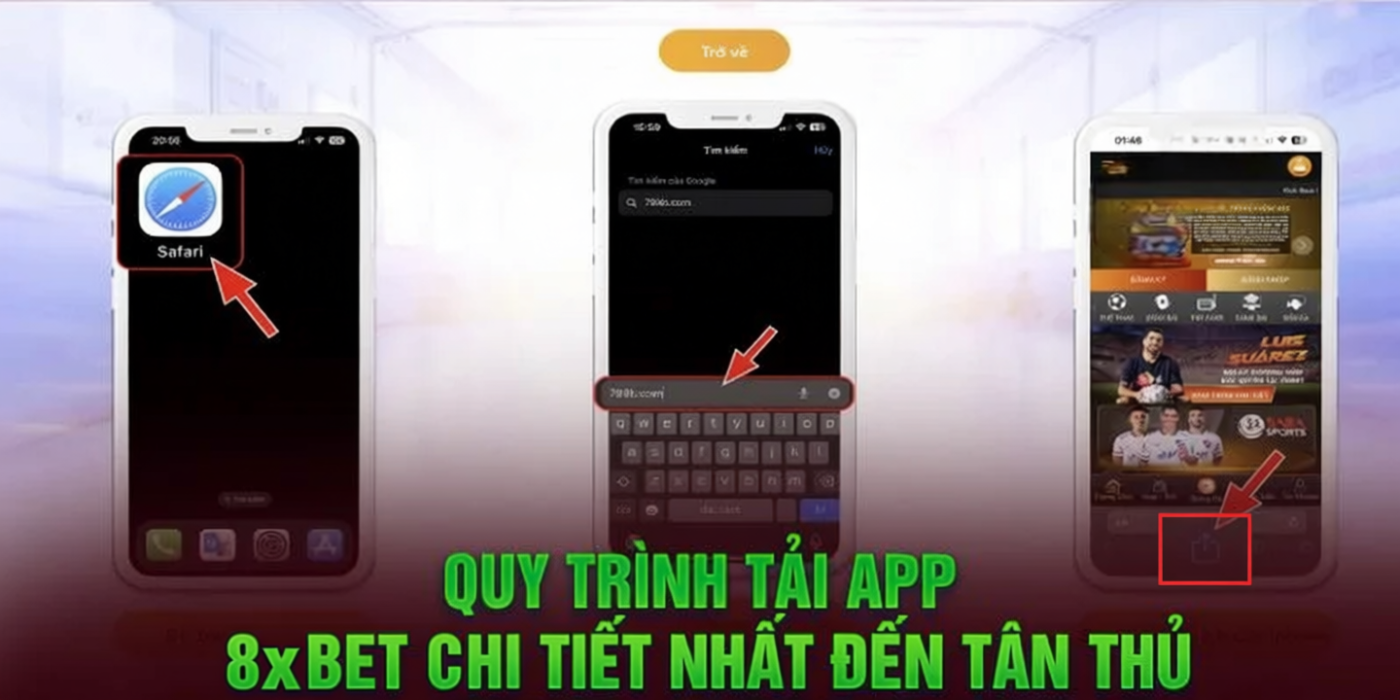Quy trình tải app 8XBET chi tiết nhất đến tân thủ